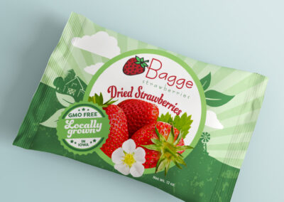 Bagge Strawberries Packaging Label